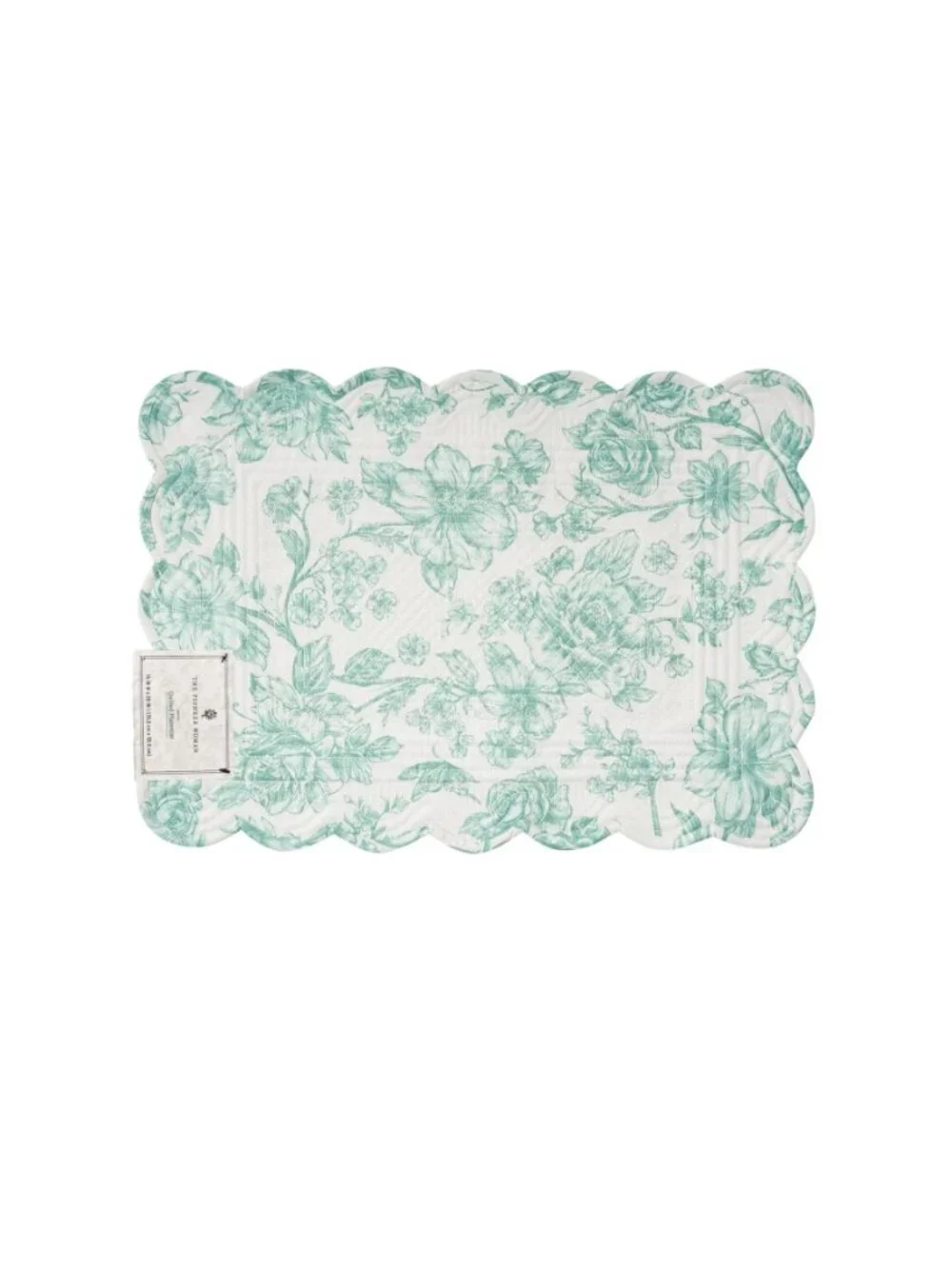 The Pioneer Woman Home Green Kitchen Linens Agatha Quilted Floral Placemats